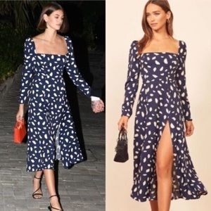 Reformation Sigmund dress in splatter